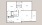 B1 - 2 bedroom floorplan layout with 2 baths and 810 square feet.