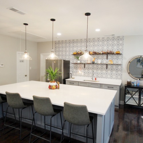 Renovated clubhouse with large workspace